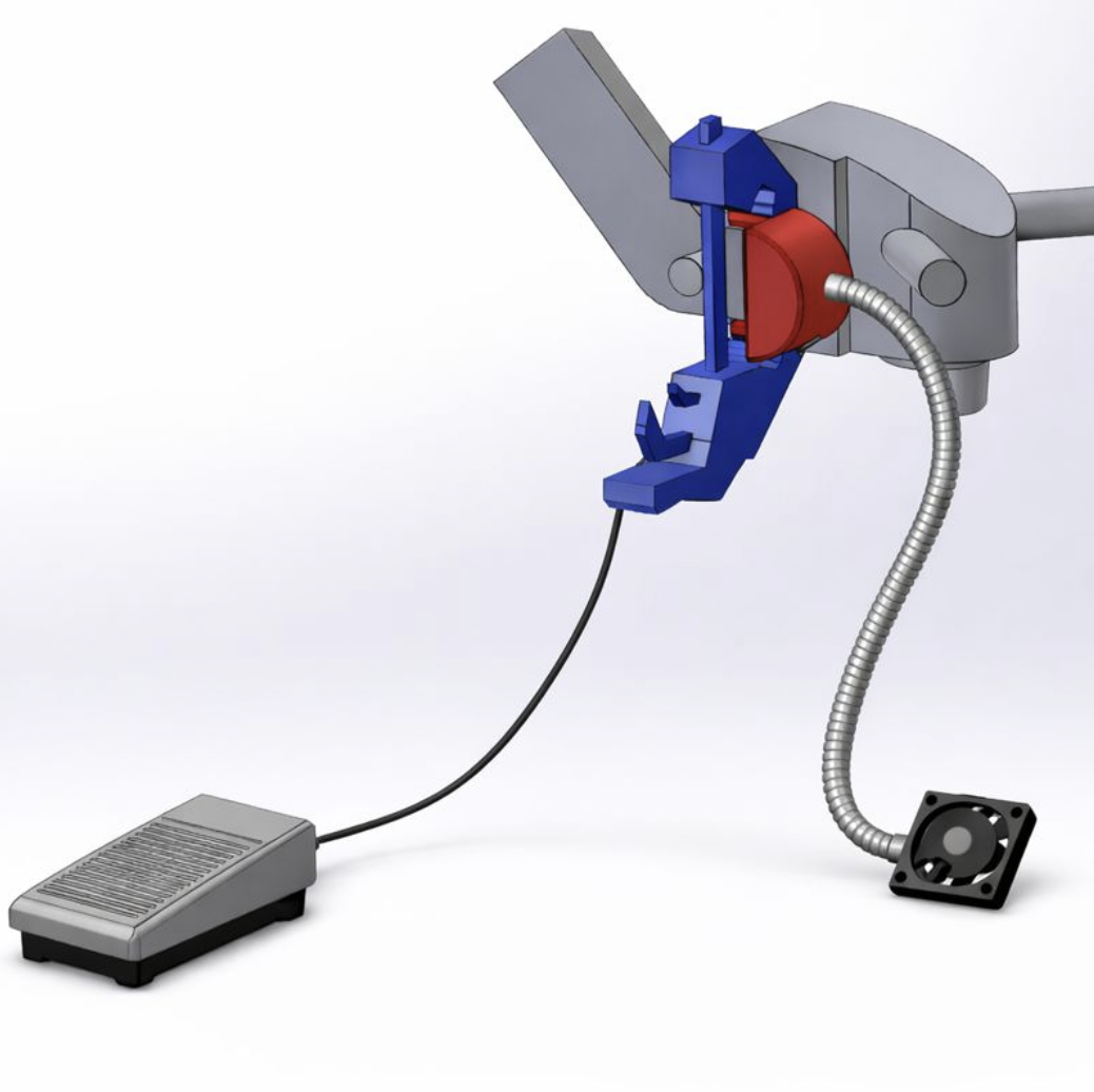Full anti-fog microscope attachment concept